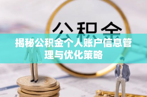 井陉揭秘公积金个人账户信息管理与优化策略